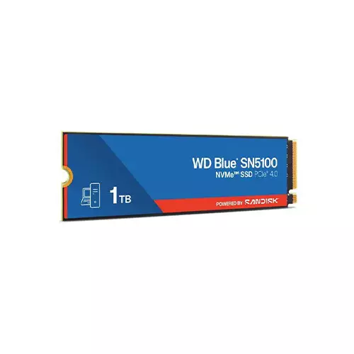 Sandisk WD Blue SN5100 1TB M.2 2280 NVMe PCIe Gen 4.0 SSD - 3