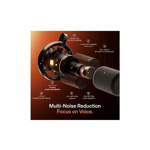 Maono PD200W Hybrid Wireless Podcast Microphone - 1