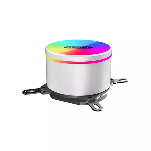 PCCOOLER GI-CX240 240mm ARGB AIO Liquid CPU Cooler (White) - 1