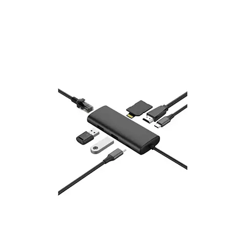 Huntkey D08 8-in-1 USB-C Multifunction Docking Station - 1