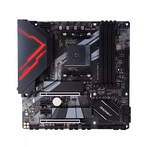 BIOSTAR Racing B550GTQ AMD B550 microATX Gaming Motherboard - 1