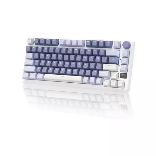 Royal Kludge RK M75 Tri Mode RGB Mechanical Gaming Keyboard - K Silver Switch (Ocean Blue)