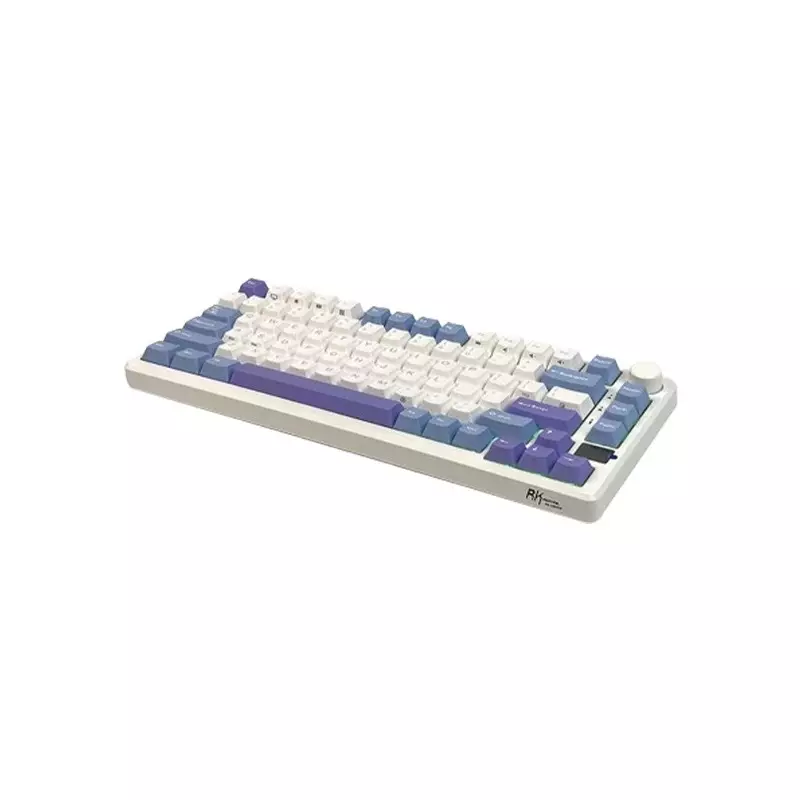Royal Kludge RK M75 Tri Mode RGB Mechanical Gaming Keyboard - K Silver Switch (Taro Milk) - 2