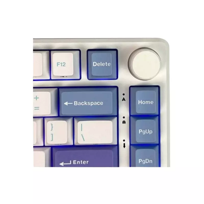 Royal Kludge RK M75 Tri Mode RGB Mechanical Gaming Keyboard - K Silver Switch (Taro Milk) - 4