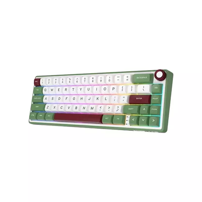 Royal Kludge RK R65 Wired RGB Mechanical Gaming Keyboard - Brown Switch (Greensand) - 3