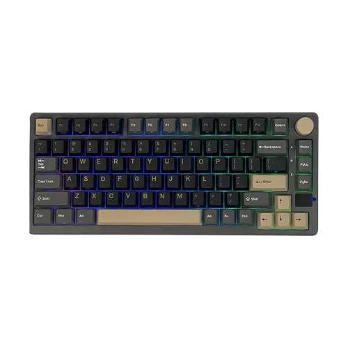 Royal Kludge RK M75 Tri Mode RGB Mechanical Gaming Keyboard - K Silver Switch (Phantom) - 1