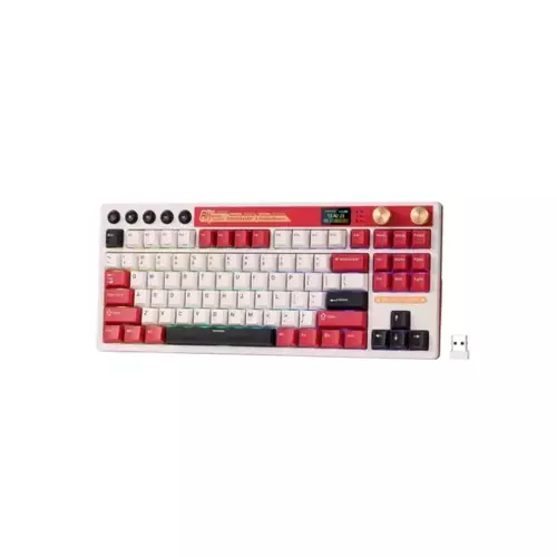Royal Kludge M87 Mechanical Keyboard - Beige Switch (Famicom)