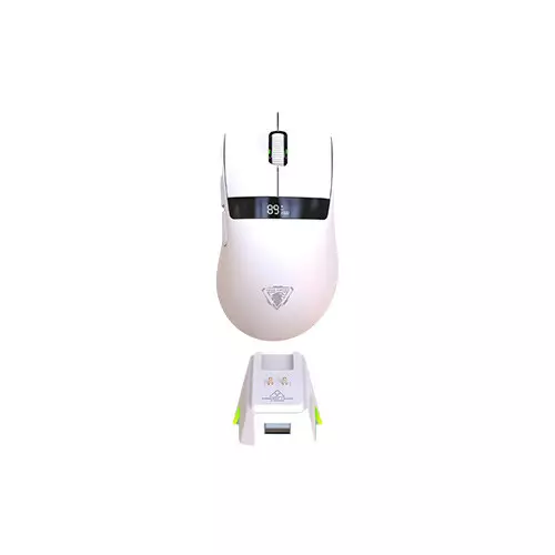 JEDEL GWH-102 Tri-Mode Gaming Mouse (White)