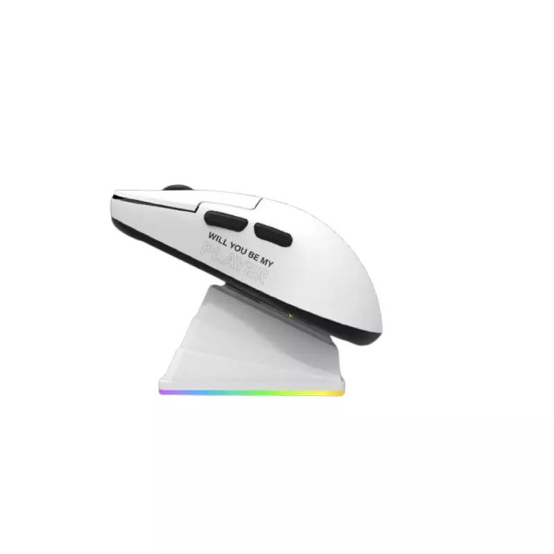 JEDEL GWH-113 6D 3-Mode Gaming Mouse with Charging Dock(White) - 1