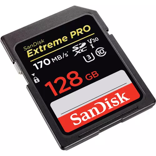 SanDisk Extreme PRO 128GB SDXC UHS-I Memory Card - 1