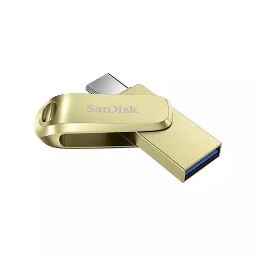 SanDisk Ultra Dual Drive Luxe 256GB USB Type-C 400MB/s Pen Drive (Gold) - 2
