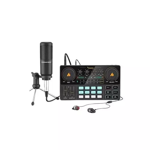 Maono Maonocaster Lite AU-AM200-S1 Portable All-in-one Podcast Production Studio