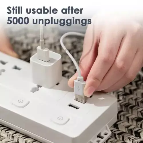 Deli CT411 2 Pin 4 Port 2 Meter Power Strip - 2
