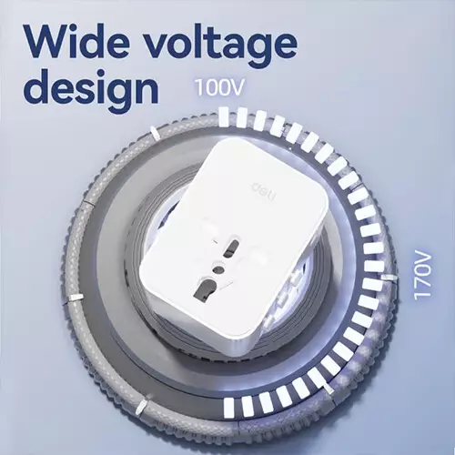 Deli ET766 25W Universal Travel Adapter - 3