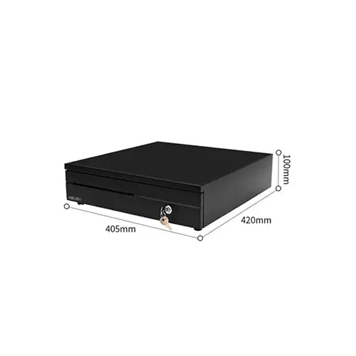 Deli DL-405 Cash Drawer (Black) - 1