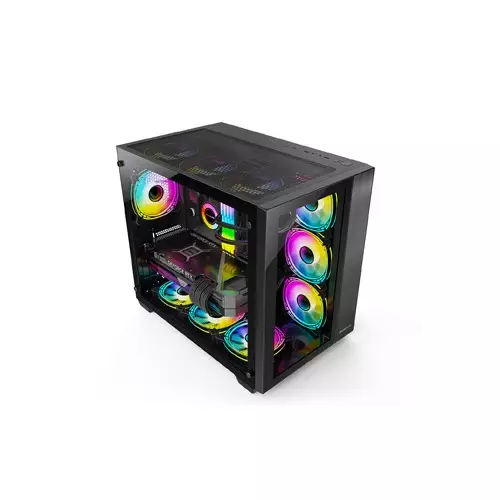 HuntKey S980 Tornado Mid-Tower ATX Gaming Case - 3