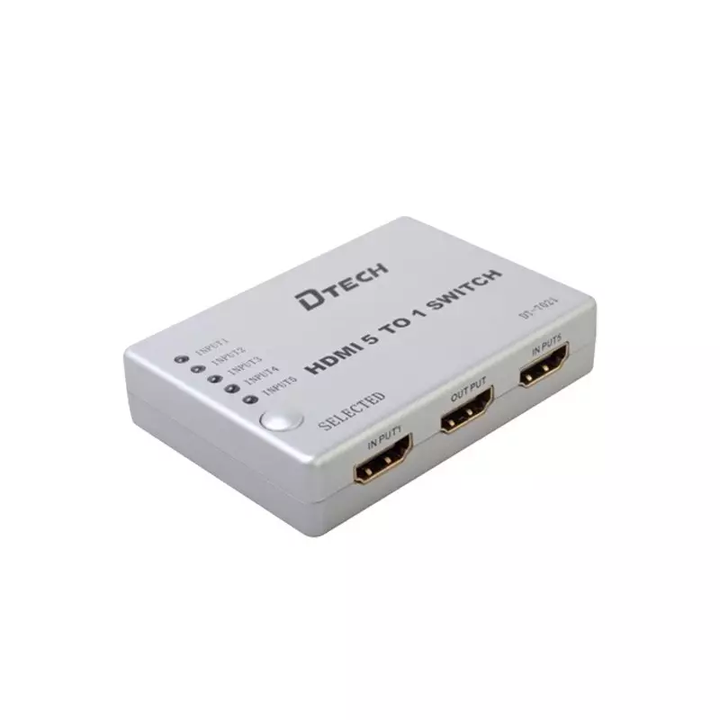 DTECH DT-7021 HDMI SWITCH 5 IN 1 OUT WITH REMOTE