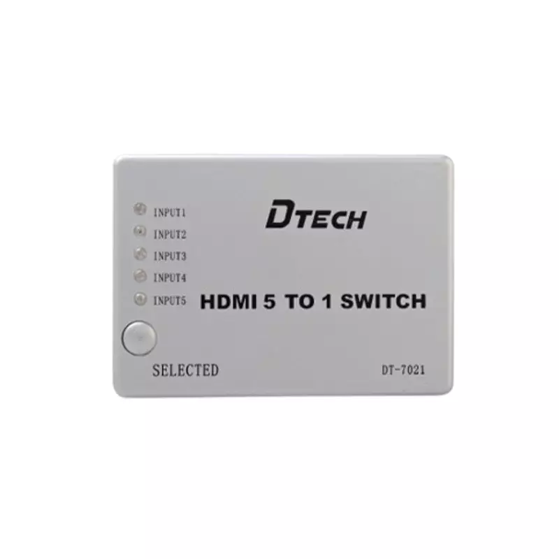 DTECH DT-7021 HDMI SWITCH 5 IN 1 OUT WITH REMOTE - 1