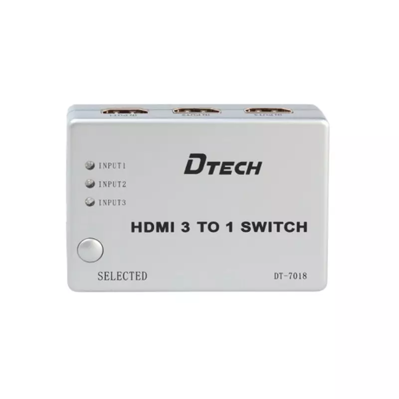 DTECH DT-7018 3 In 1 Out HDMI SWITCH WITH REMOTE  - 1