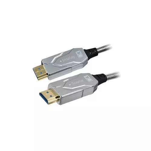 Dtech DT-HF8005K 8K 5m HDMI To HDMI Armor Fiber Optic Cable - 1