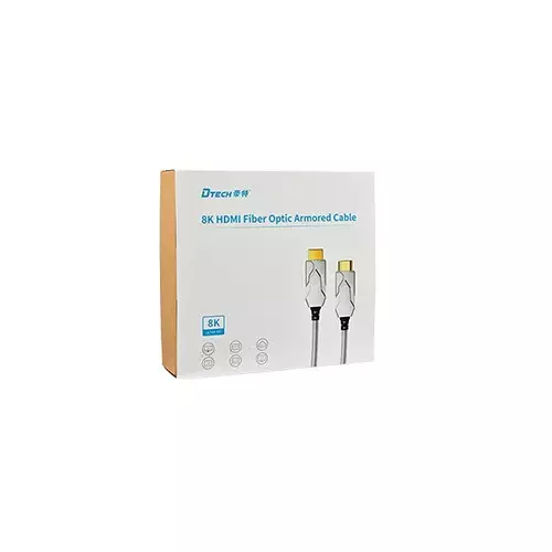 Dtech DT-HF8030K 8K 30M HDMI to HDMI Armor Fiber Optic Cable - 2