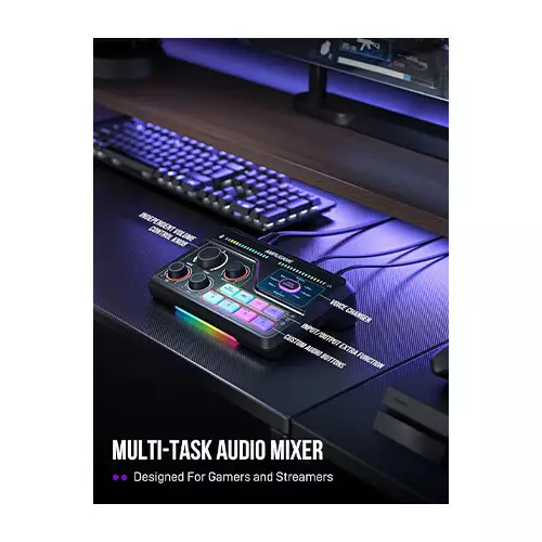 FIFINE AmpliGame SC8 USB Gaming Audio Mixer - 3