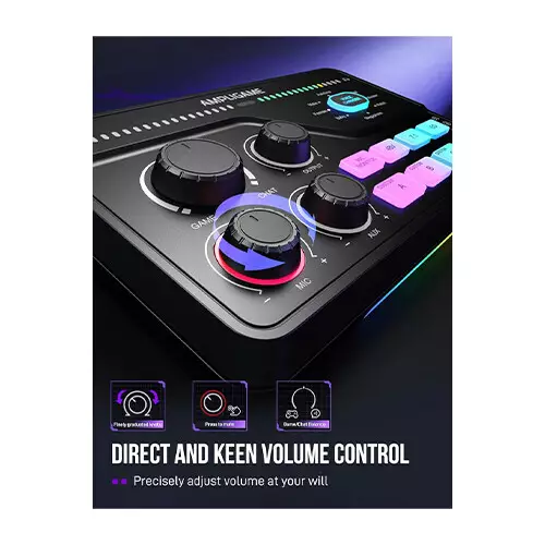 FIFINE AmpliGame SC8 USB Gaming Audio Mixer - 4