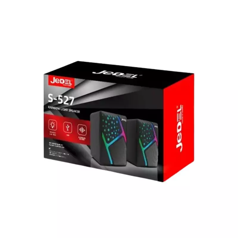 Jedel S-527 RGB Wired USB Speaker - 2