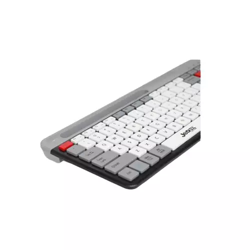 Jedel K37 Wired Slim 100 key Chocolate Keyboard With Mobilephone Holder - 0