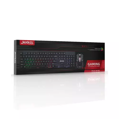 JEDEL GK106 RGB Gaming Keyboard and Mouse Combo - 0