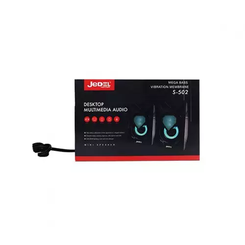 JEDEL S-502 RGB USB Stereo Wired Speakers - 2