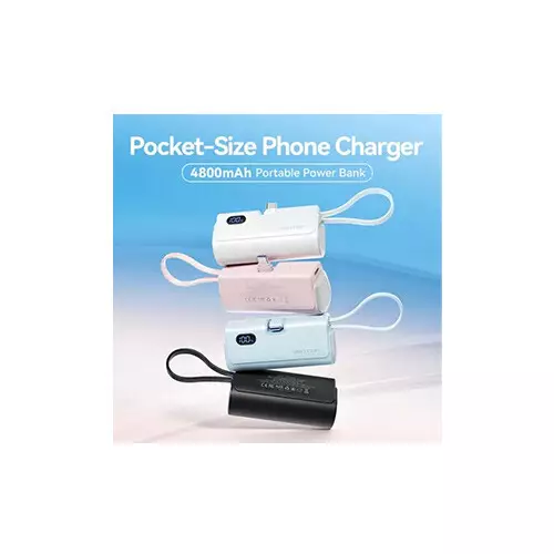 Vention FHQB0 4800mAh Power Bank With Built-in Type-C - 1