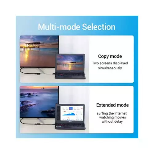 VENTION HBCBB 15cm Mini DisplayPort to HDMI Converter - 2