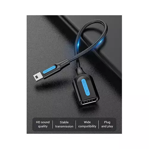 VENTION CCTBB 15cm USB 2.0 Mini-B to A OTG Cable - 1