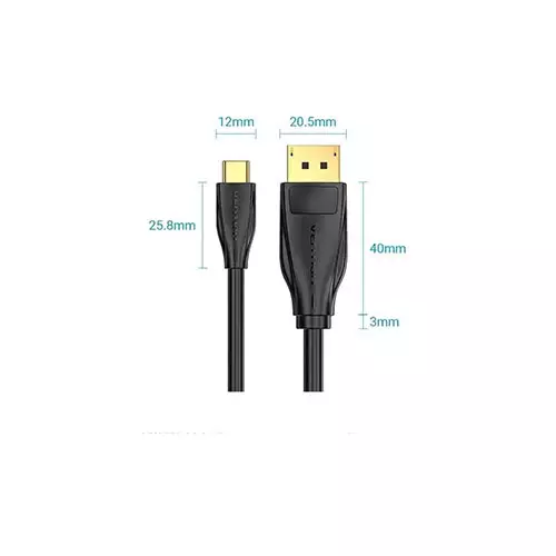 Vention CGYBG USB Type-C Male to DP Male 1.5 Meter Cable - 2