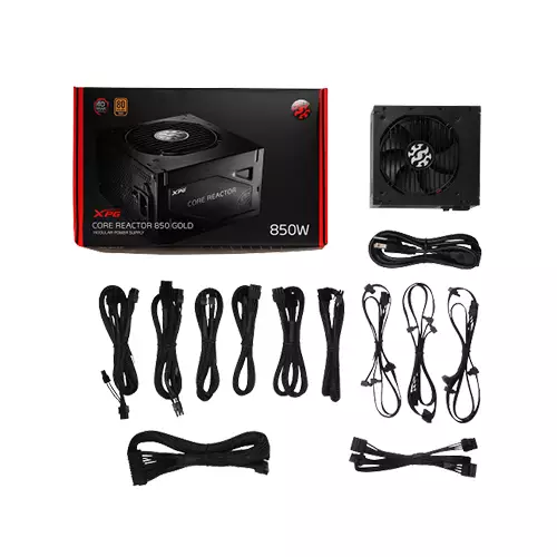 ADATA XPG CORE REACTOR 850WATT 80 PLUS GOLD CERTIFIED FULLY MODULAR POWER SUPPLY - 3