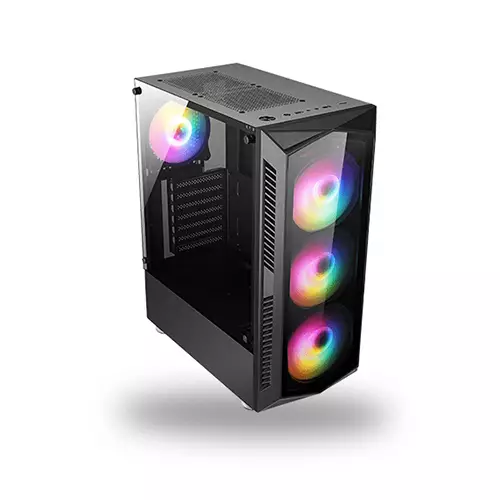 EVOLUR RO6 Glass Mid Tower RGB Gaming Case - 2