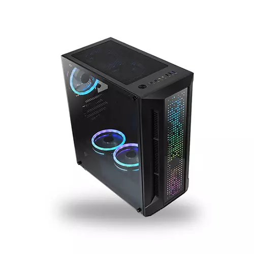 EVOLUR EH051 RGB Mid Tower Gaming Case - 2