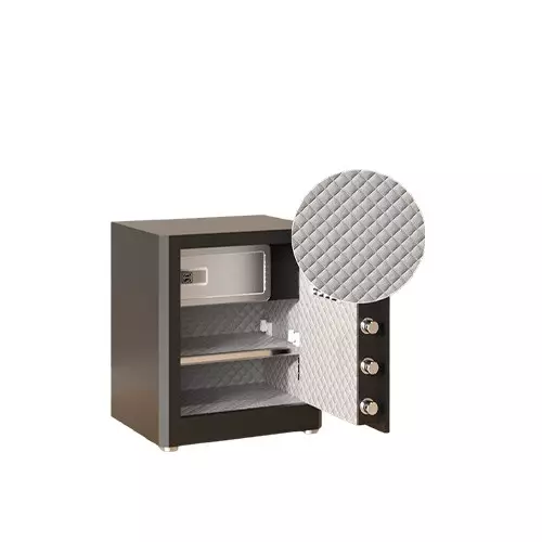 Deli-ET597 Fingerprint Password Safe Box - 2
