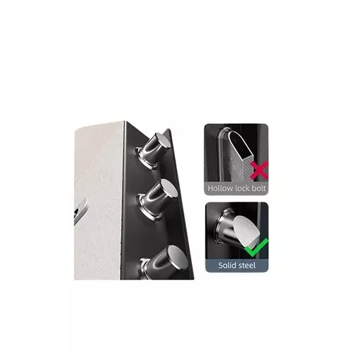 Deli ET631 Fingerprint Password Safe Box (Black) - 2
