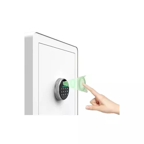 Deli ET634 Fingerprint Password Safe Box (White) - 1