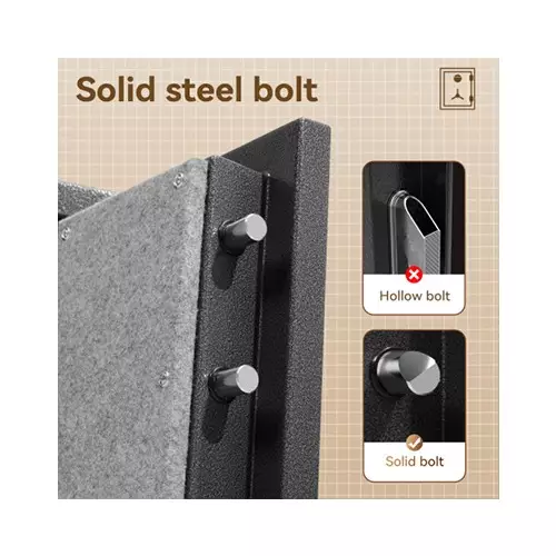 Deli ET602 Fireproof Digital Safe Box - 5