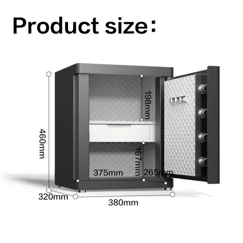 Deli ET593 Automatic Door Digital Safe Box - 5