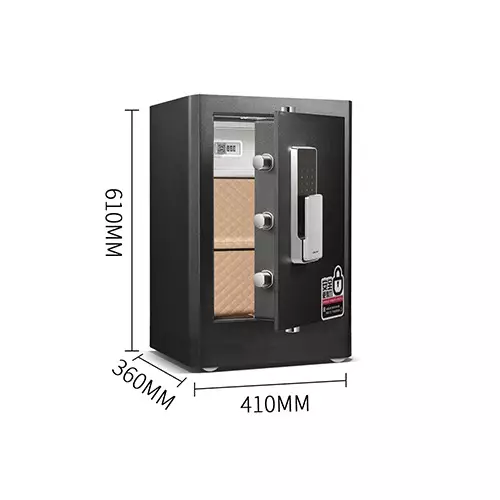 Deli 4116G Fingerprint & Digital Safe Box with Locker - 4