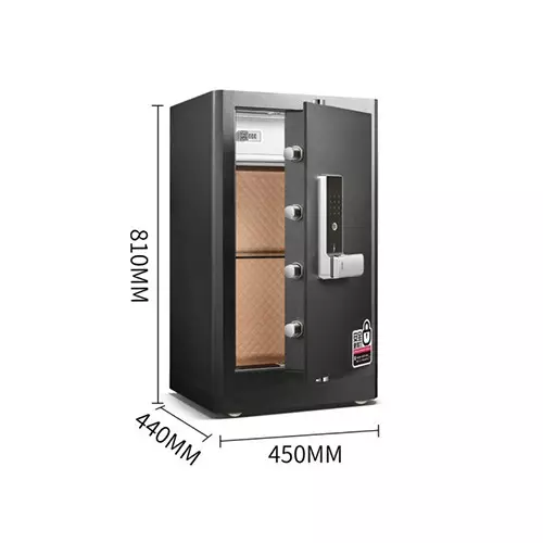 Deli 4117G Fingerprint & Digital Safe Box with Locker - 4