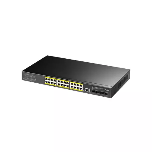Cudy GS5024PS4 24 Port Gigabit PoE+ L3 Managed Network Switch - 1