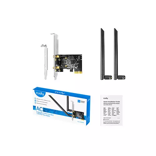 Cudy WE1300 AC1300 Wireless Dual-Band PCI-E Adapter - 2