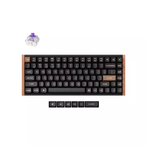 Keychron K2 HE Wireless Magnetic Switch Mechanical Keyboard - Black - 1