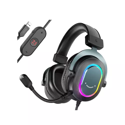 FIFINE H6 USB 7.1 SURROUND SOUND RGB GAMING HEADPHONE - 2