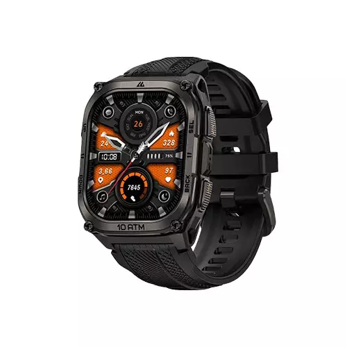 KOSPET TANK M4 1.96 Inch AMOLED Display Smartwatch (Black)
